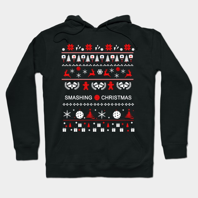 Ugly Christmas sweater pickleball Hoodie by FK-UK